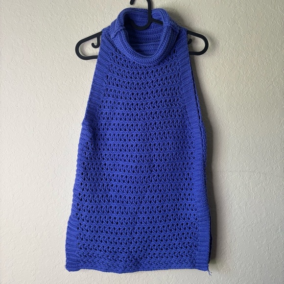 Free People | Women's Northern Lights Sleeveless Turtleneck Sweater Size XS - Picture 3 of 9